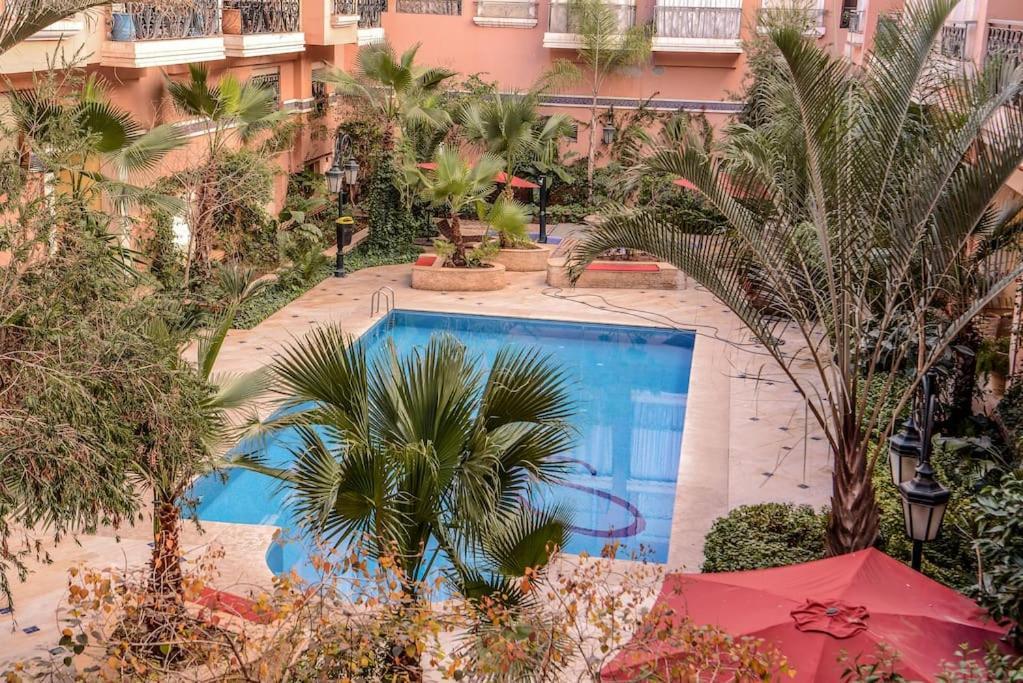 Beautiful, Great Equipped 122 M Holiday Apartment Near Majorelle Garden And Gueliz With Pool Views And A Large Balcony And Terrace มาร์ราเกช ภายนอก รูปภาพ